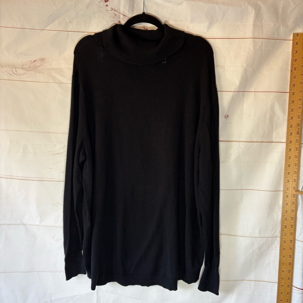ellos Classic Black Turtleneck Sweater long sleeves